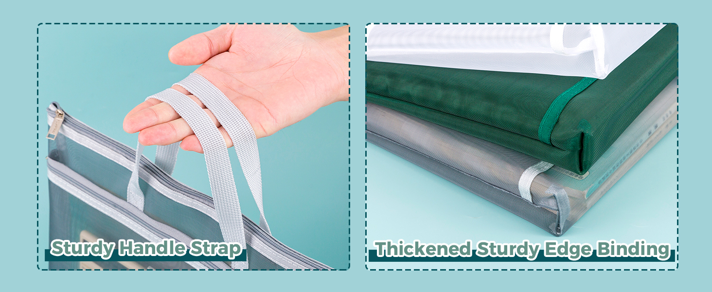 Mesh A3 A4 Zipper Pouch
