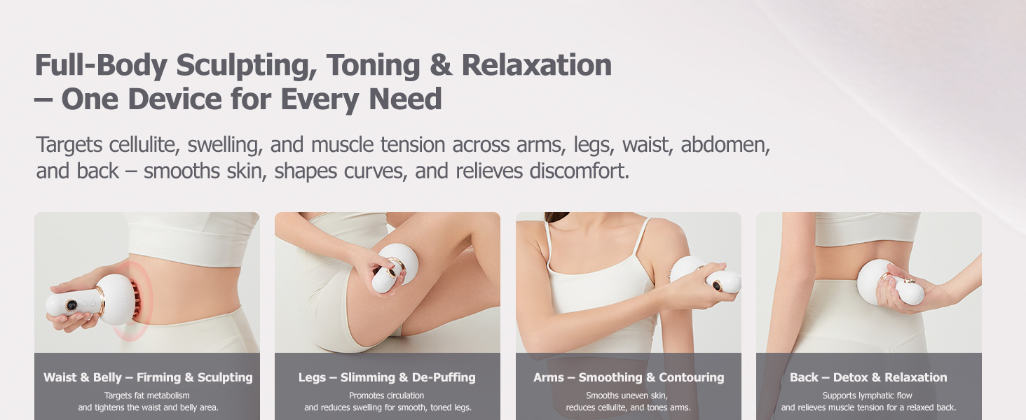 lymphatic drainage massager; stretch marks removal; body sculpting machine; cellulite massager