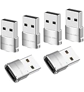 COUPLING USMILE USB to USB C Adapter 4 Packs for iPhone Fast Charging, Transfer and Type C OTG Co...