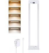 LROLTEF Under Cabinet Lighting Plug in 11 Inch LED Under Counter Lights for Kitchen 5 Color Tempe...