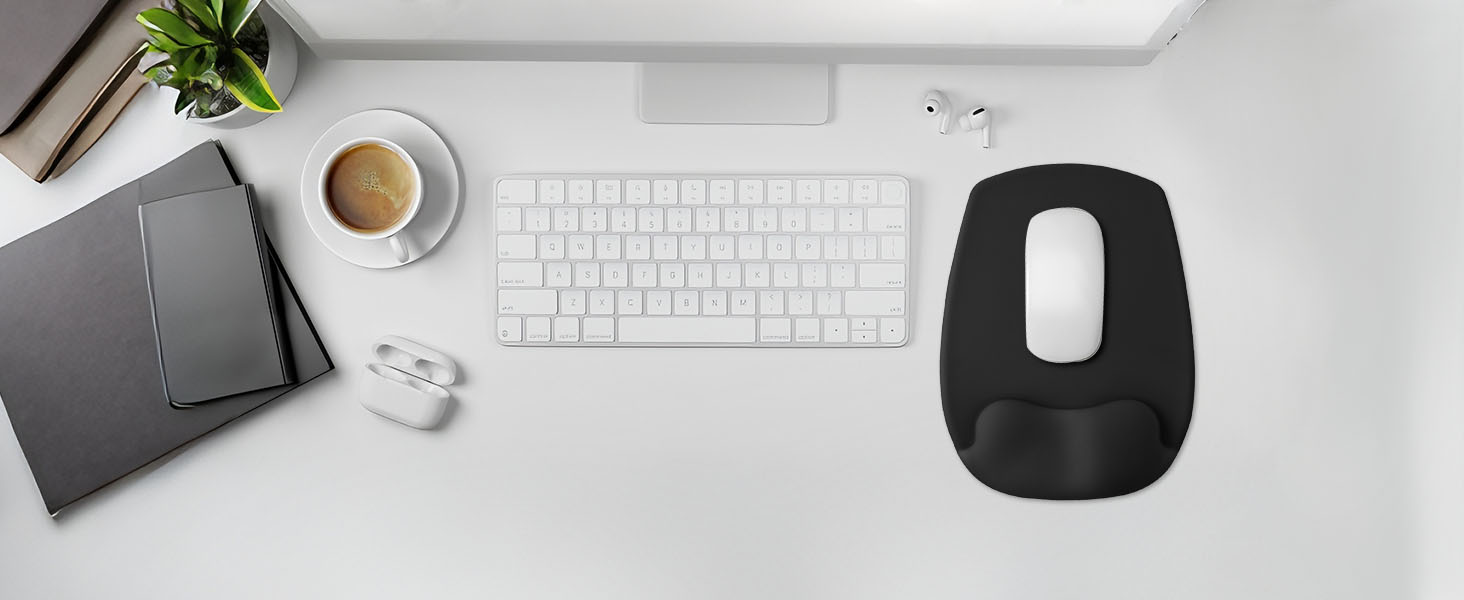 Mouse Pad with Wrist Rest Support