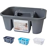 Portable Shower Caddy Basket with 4 Compartments Fits Small/Medium Bottles =2.36" Dia. Divided Cl...