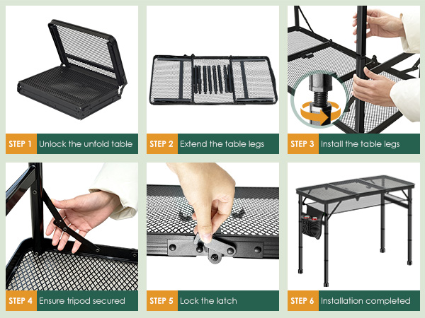 folding camping table