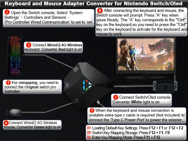 nintendo switch keyboard and mouse converter