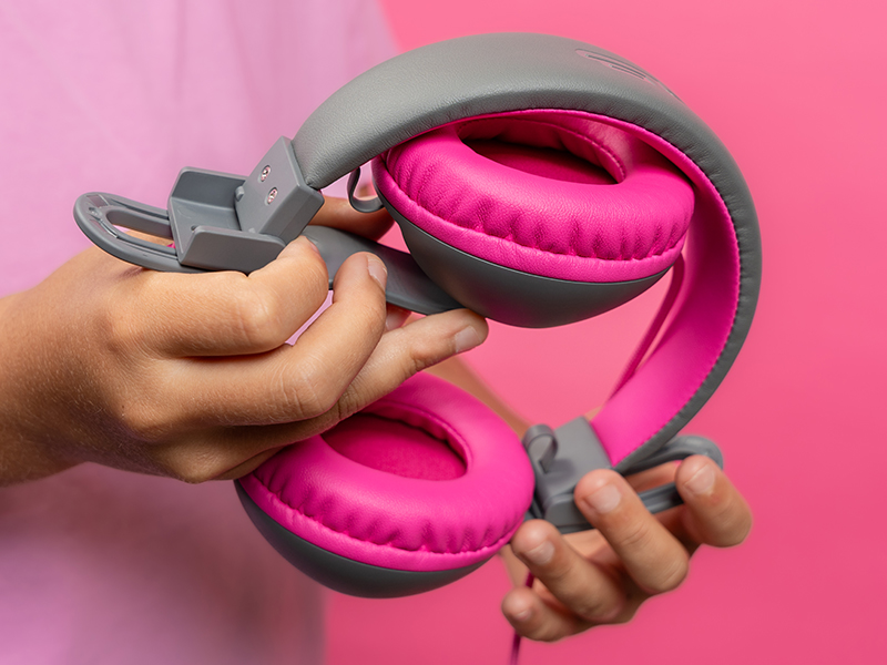 JBuddies Studio Headphones being folded