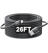 26FT/8M Extra Long iPhone Charger Cord [Apple MFi Certified] Braided iPhone Charger Fast Charging...