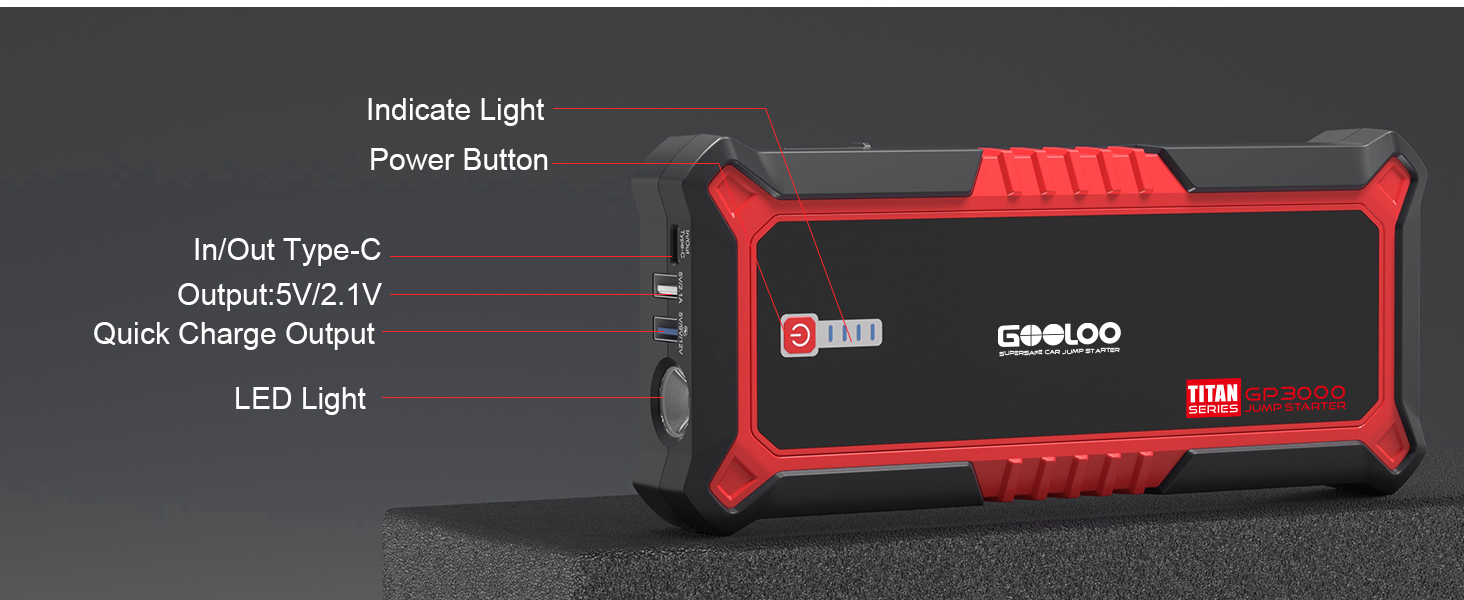 12v jump starter portable