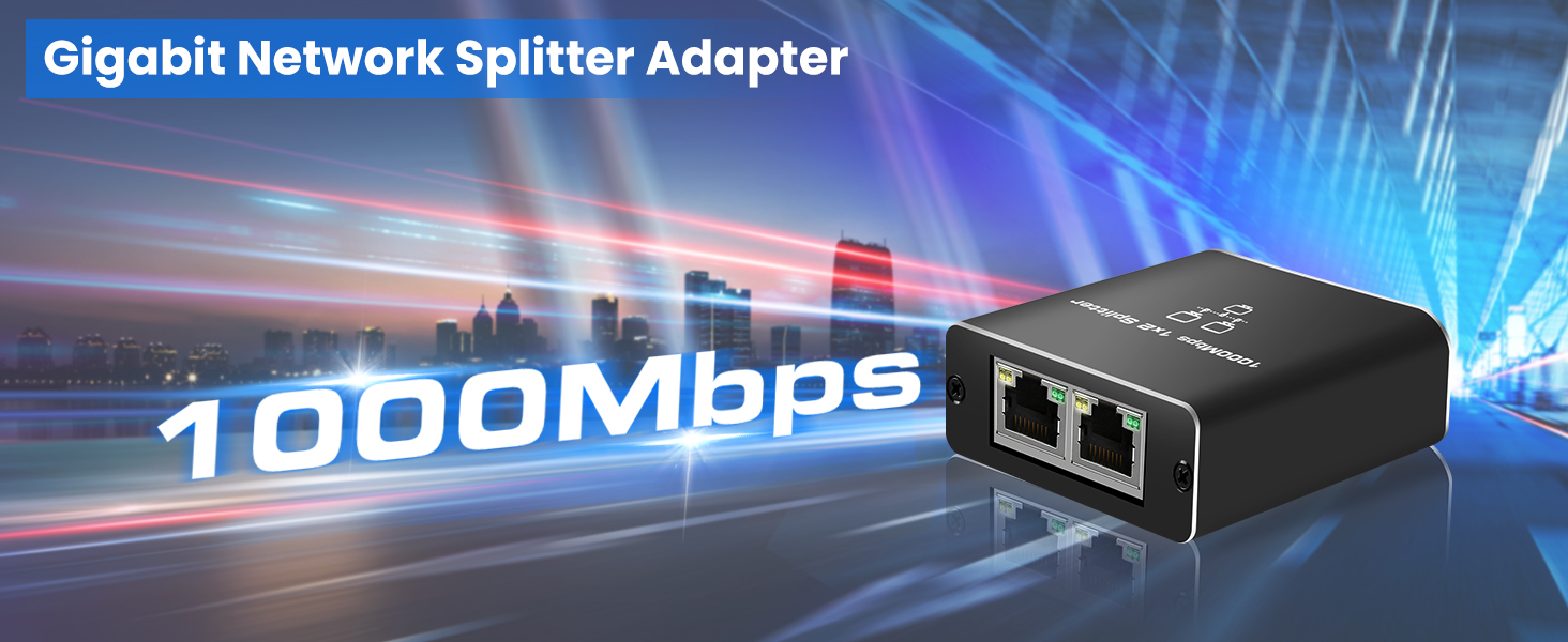 1000Mbps 1x2 Splitter