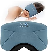 Sleep Mask with Headphones Bluetooth 5.4, LC-dolida Wireless Music Eye Mask for Sleeping Headphon...