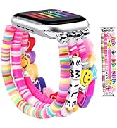 JR.DM Beaded Bracelet Compatible with Apple Watch 40mm 38mm 41mm 42mm Women Kids Girls Cute Fashi...