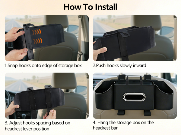 3-in-1 Car Backseat Organizer