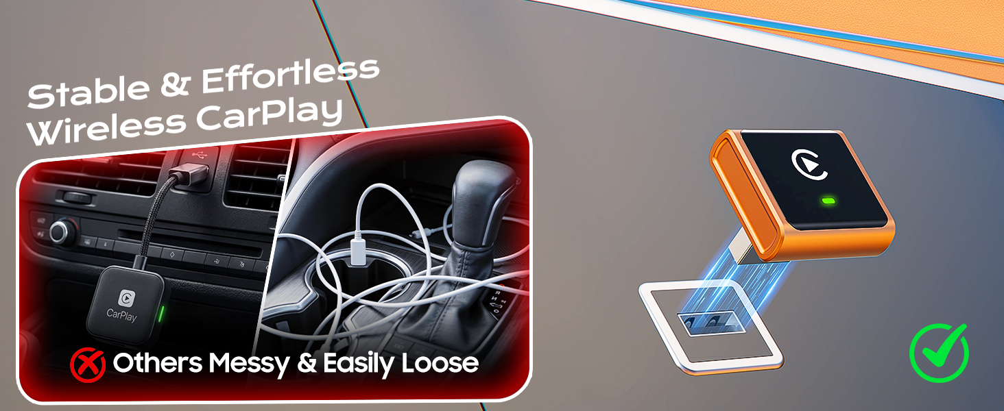 Wireless CarPlay Adapter for Apple