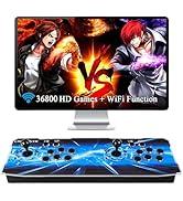 GWALSNTH 3D Pandora Box 18S Pro Arcade Games Console, 36800 in 1 HD Video Game Machine,Plug and P...