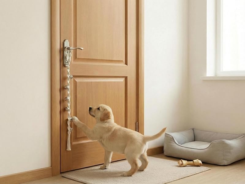 Dog bell for door training, pet training accessory for small to large dogs