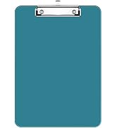 Rimilak Plastic Clipboards with Low Profile Metal Clip, Translucent Clip Board, 12.5 x 9 Inch Let...