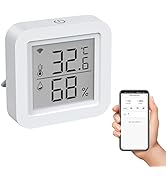 eMylo 3 in 1 Smart Hub WiFi IR Remote Control with Digital Hygrometer Indoor Thermometer Humidity...