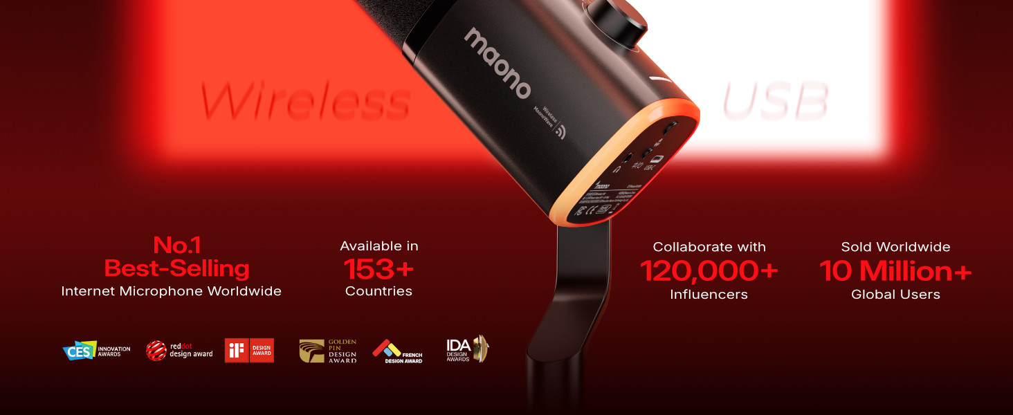 PD100W Wireless daynamic microphone