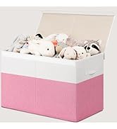 INDRESSME 25"x13"x16" Large Toy Storage Box with Lid, Collapsible Storage Organizer Baby Toy Stor...