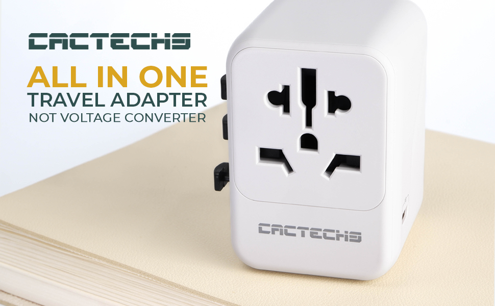 CACTECHS All in One Travel Adapter, Not Voltage Converter
