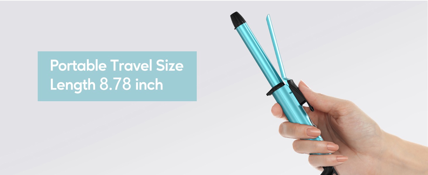 mini curling iron travel size