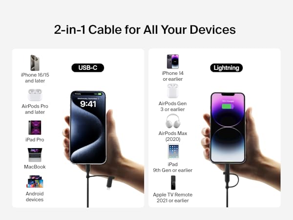 USB-C Cable Lightning Connector