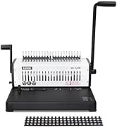 Rayson SD-220B Binding Machine, 21 Holes Comb Binding Machine, Max. Punch 20 Sheets &amp; Binding 400...