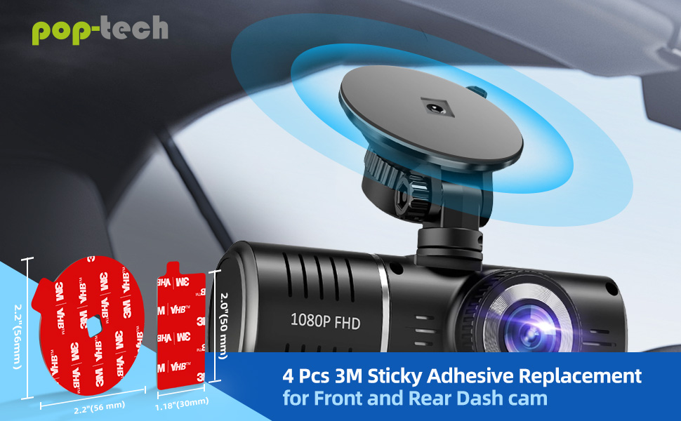 dashboard sticky pad replacement suction cup mount for dash cam