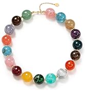Jekvill Colorful Chunky Bead Necklaces For Women Trendy Boho Necklace Choker Summer Beach Jewelry...