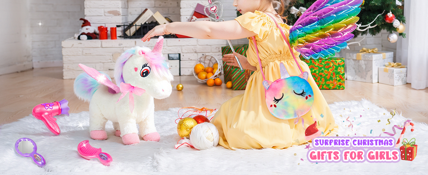 Walking Talking Singing Interactive Unicorn Toy