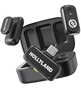 Hollyland Lark A1 Wireless Microphone for iPhone 17/16/15 &amp; Android, 48kHz/24-bit, 3-Level Intell...