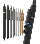 Hiacry 8 Pcs Gel Pens - 0.7mm Fine Point Smooth Writing Black Ink, Quick-Dry Long Lasting Fidge P...