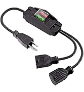 Extension Cord with On/Off Switch, 3 Prong 1 to 2 Y Splitter Outdoor Extension Cord, 2 Way Outlet...