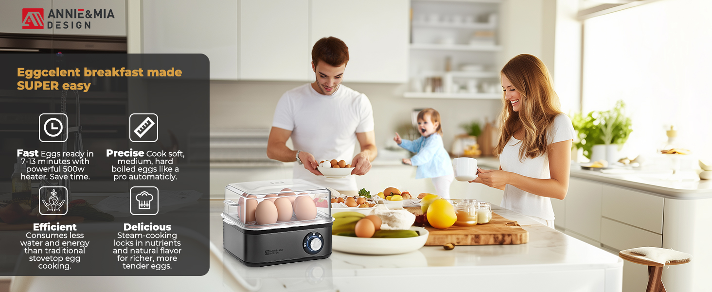 eggcelent breakfast made SUPER easy! Fast, precise, efficient, delicious.