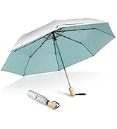 G4Free UPF 50+ UV Protection Travel Sun Umbrella Compact 42 Inch Small UV Blocking SPF Umbrella A...