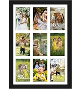 DUENPY 13x19 Collage Picture Frame 4x6 Collage Picture Frame Displays Nine 4x6 inch Photos Collag...