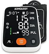 Konquest KBP-7173A Premium Automatic Upper Arm Blood Pressure Monitor with Adjustable Cuff and La...
