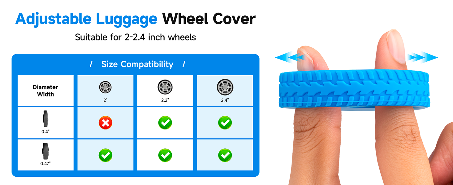 suitcase wheel protectors