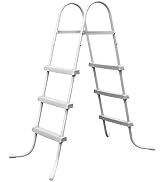 Above Ground Pool Ladder, Heavy Duty Luxury Pool Ladder, Corrosion Resistant Metal Frame, Suitabl...