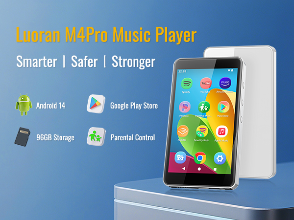 M4Pro MP3 Player for kids with Spotify
