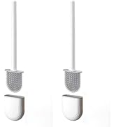 Thaibna Silicone Toilet Brush,Toilet Bowl Brush,Toilet Brush and Holder Set,Rv Toilet Cleaner Bru...