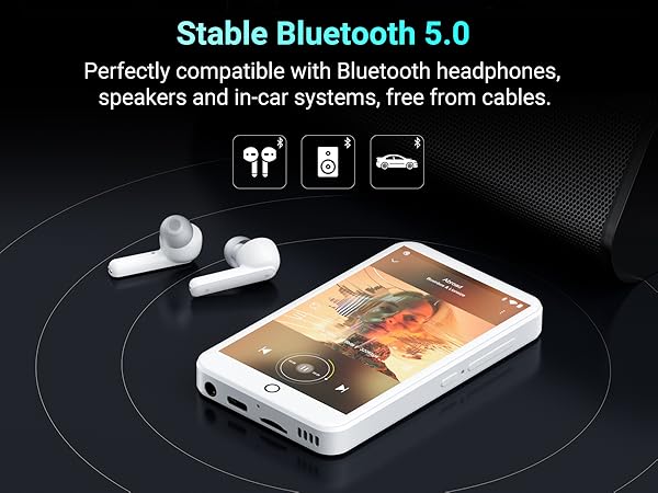 mp3 player with bluetooth and wifi