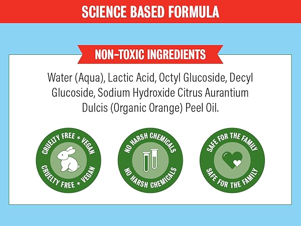 Rebel Green fruit and veggie wash is made with non-toxic ingredients