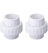1 Inch PVC Pipe Union Fittings(Socket X Socket), PVC Union Coupling Pipe Fitting with EPDM O-Ring...