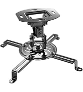 WALI Projector Ceiling Mount, Universal Low Profile Projector Mount with Retractable Arms and Mul...