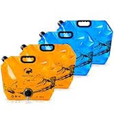 Collapsible 8L Water Storage Bag, BPA-Free Portable Folding Water Jug with Adjustable Faucet, Lea...