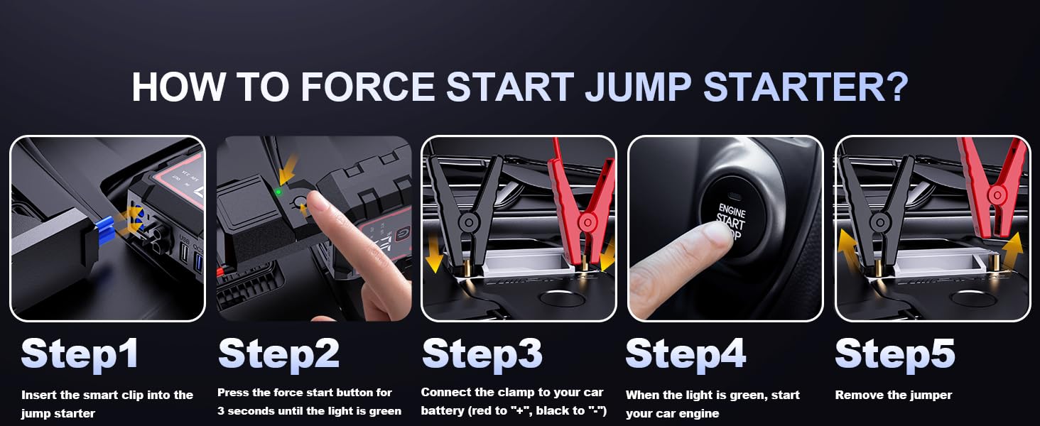 Force Start jumper cable engineaForce Start jumper cable engine