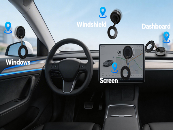 your phone holder for car stays firmly anchored to the dashboard or windshield without shaking