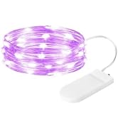 TingMiao LED Starry String Lights, Fairy Lights Battery Operated Copper Wire Lights for DIY Chris...