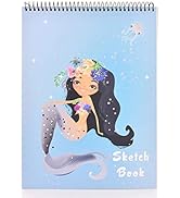 MEMX Sketch Book for Kids, 8”X11.5” 100 Pages(110gsm), Spiral Bound Artist Sketch Pad, Durable Ac...