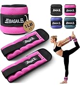 BAGAIL Ankle and Wrist Weights for Women &amp; Men, 1 Pair 1/2/4/6/8/10 LBS Leg Weight with Sleek Des...